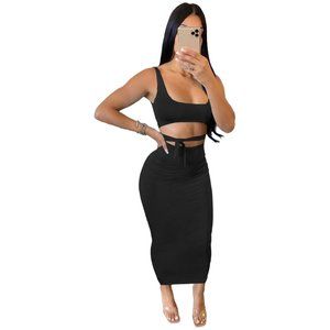 2 piece skirt set with top